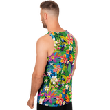 Perfect Tropical Flowers Colorful Design "Do Literally Whatever Makes You Happy" Unisex Tank top