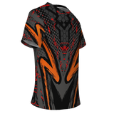 Special Racing Black Edition With Wild Red Hexagon Design T-shirt