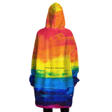 Painted Stylish Art Camouflage Pride Colorful Design XXL Oversized Snug Hoodie