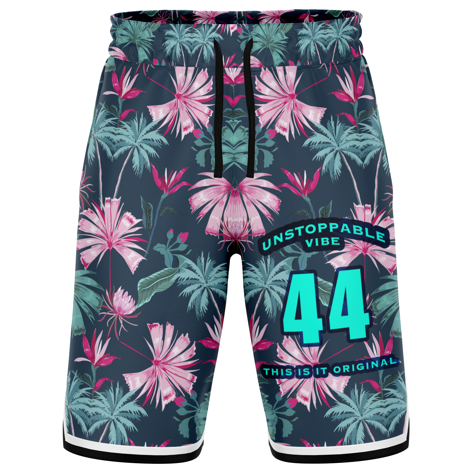 Flower top basketball shorts