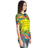 Perfect Tropical Flowers Colorful Design "Missing someone" T-shirt