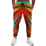 "Future Boyfriend & Future Girlfriend" Edition Neon Green & Lava Red Special Stripes Design Fashion Unisex Luxury Sweatpants
