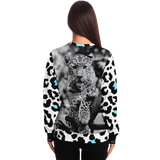 Exclusive Black & White Leopard Design Sweatshirt