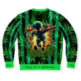 UFO with Cannabis Special Stripes Stylish Design Luxury Fashion Unisex Sweatshirt