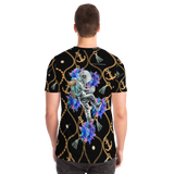 Luxury Gold Chains Design With Graffiti Old school Astronaut T-shirt