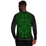 Neon Green Ornamental Luxury Design Fashion Sweatshirt