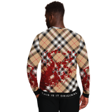 Look Like Real Blood but is Fake Design with Tartan Stylish Pattern Luxury Fashion Unisex Sweatshirt