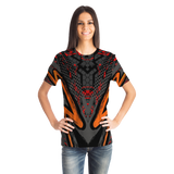 Special Racing Black Edition With Wild Red Hexagon Design T-shirt