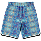 Light Blue Marble Exclusive Design On Basketball Short