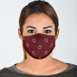 Luxury Perfect Bordeaux Bandana Style Protection Face Mask