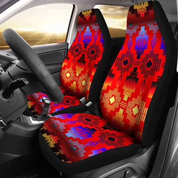 Red Mountains Car Seat Cover