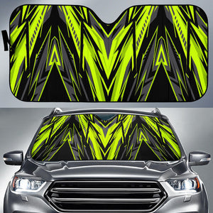 Racing Style Neon Green & Black Vibes Auto Sun Shades