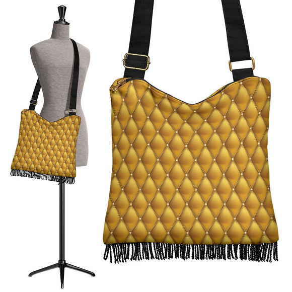 Exclusive Golden Pattern Crossbody Boho Handbag