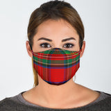 Classic Scottish Tartan Red & Green Protection Face Mask