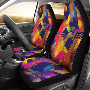 Glittering Army Dots Car Seat Cover