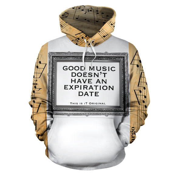 Good music doesn't have an expiration date. Music in Silver Frame Edition Hoodie