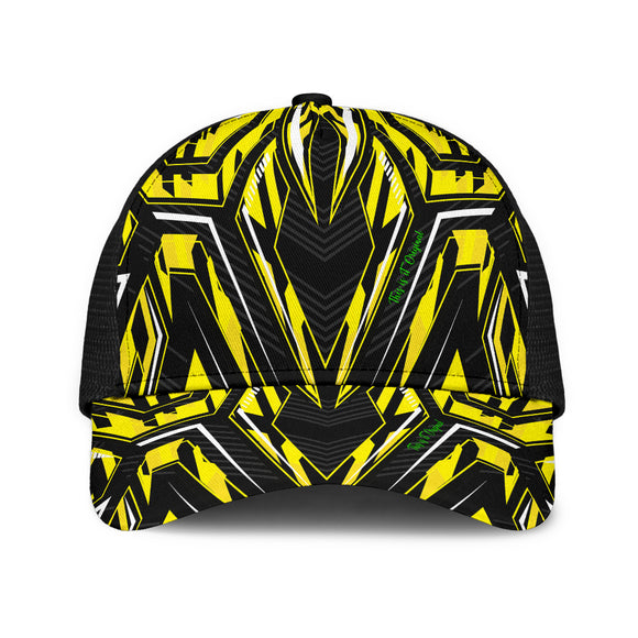 Racing Edition Design Black & Yellow Vibe Mesh Back Cap