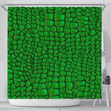 In Love With Crocodile Shower Curtain