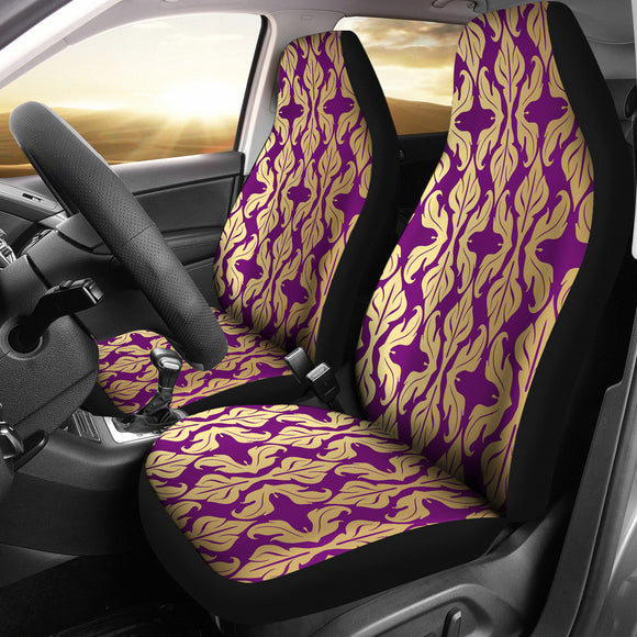 Purple Baroque Car Seat Cover