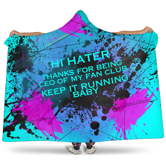 Thanks for being CEO of my fan club. Street Art Design Hooded Blanket