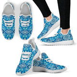 Blue Boho Magical World Mesh Knit Sneakers