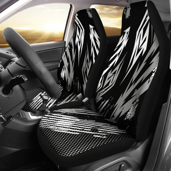 Racing Style Black & Grey Car Seat Cover