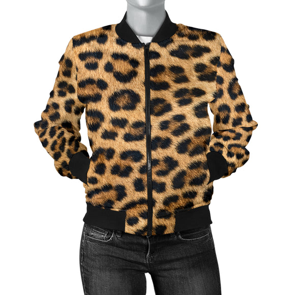 Amazing Leopard Skin Women's Bomber Jacket