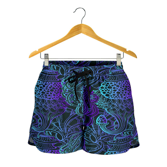 Lovely Blue Mystical Jellyfish Women's Shorts