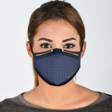 Luxurious Golden Art Geometric Design Three Protection Face Mask
