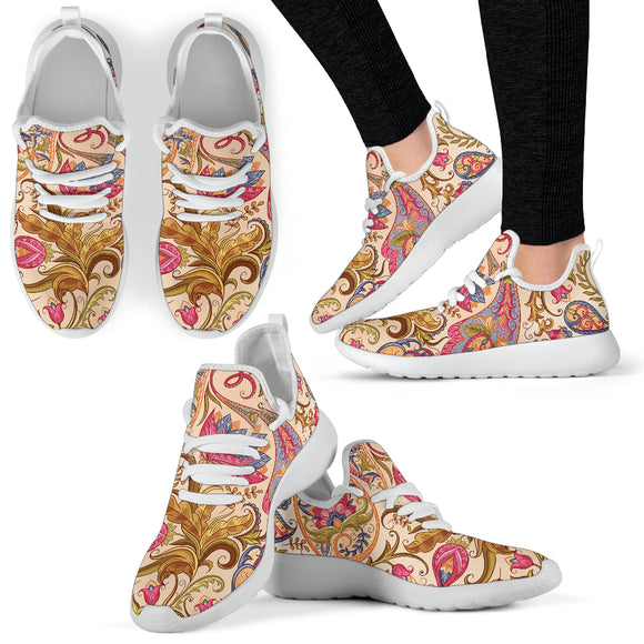 Royal Paisley Mesh Knit Sneakers