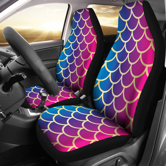 Rainbow Fish Scale Car Seat Cover