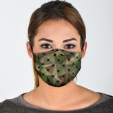 Luxury Green Army Style Protection Face Mask