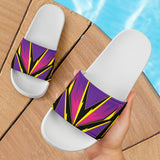 Racing Style Violet & Yellow Vibes Slide Sandals