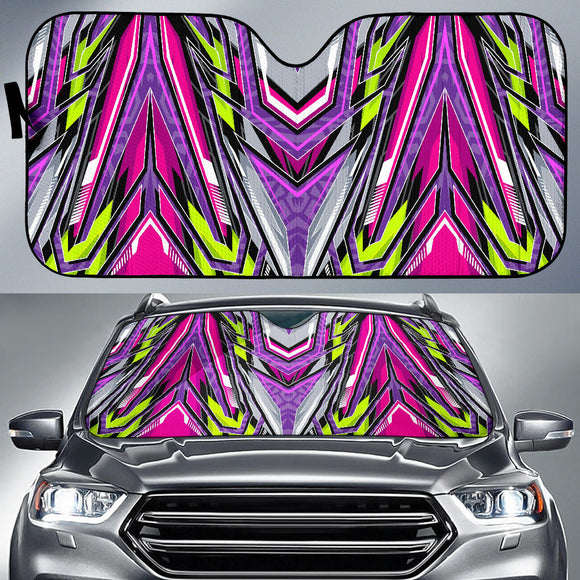 Racing Style Violet & Grey Vibes Auto Sun Shades