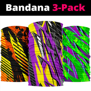 Racing Style Colorful Vibe 4 Bandana 3-Pack