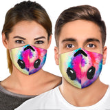 Beautiful Vibes Colorful Tie Dye Design Two Premium Protection Face Mask