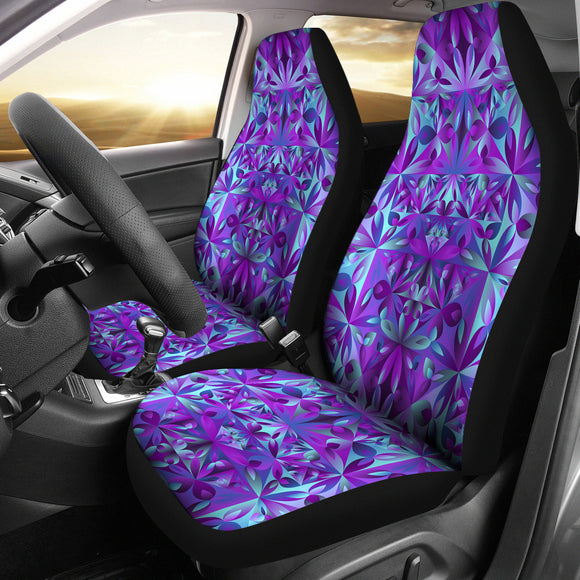 Psychedelic Violet Car Seat Cover