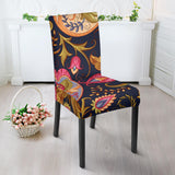 Royal Blue Paisley Dining Chair Slip Cover
