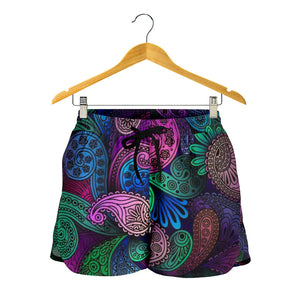 Lovely Mystical Crazy Paisley Women's Shorts