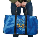 Special Blue Army Design - Golden Lion Style - Worry Less - Travel Bag