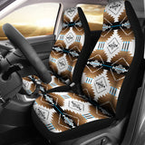 Brown Fire Car Seat Cover