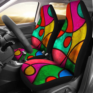 Funny Art Car Seat Cover