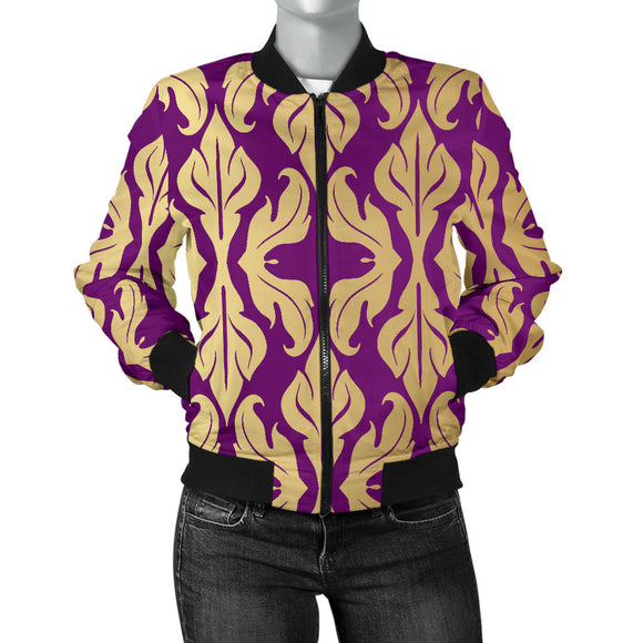 Purple Baroque Women's Bomber Jacket