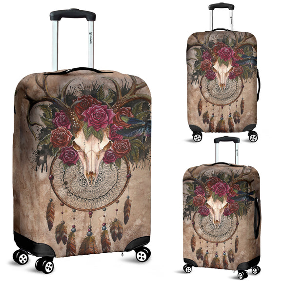 Deer Skull Dreamcatcher Luggage Cover