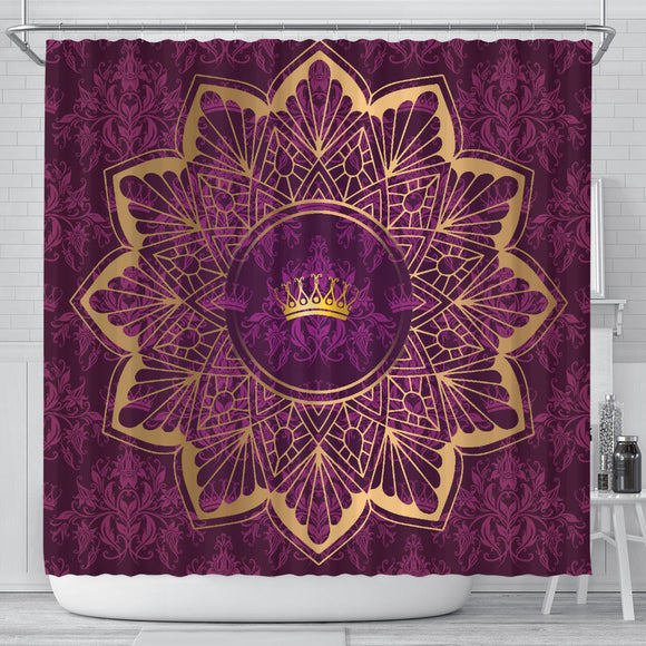 Purple Luxury Mandala Shower Curtain