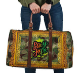 Special Army Design In Gold Frame Art In Brown - Stay Safe - Travel Bag