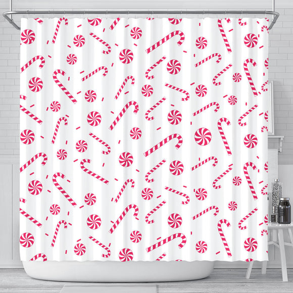 Christmas Candy Shower Curtain