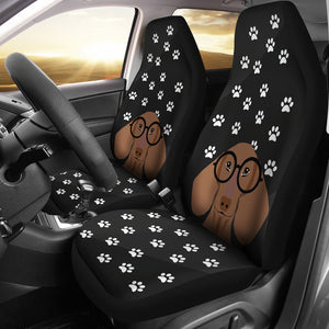 Amazing Black Wiener Car Seat Cover