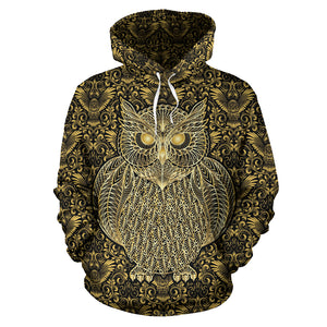 Golden Owl All Over Hoodie