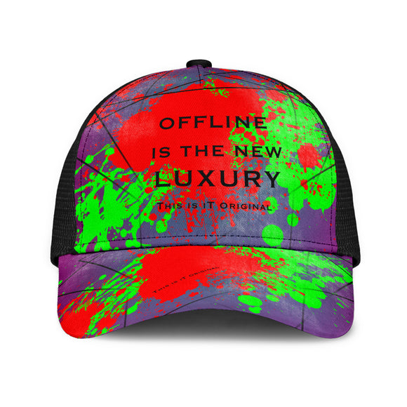 Perfect Quote - Offline Is The New Luxury. Mesh Back Cap